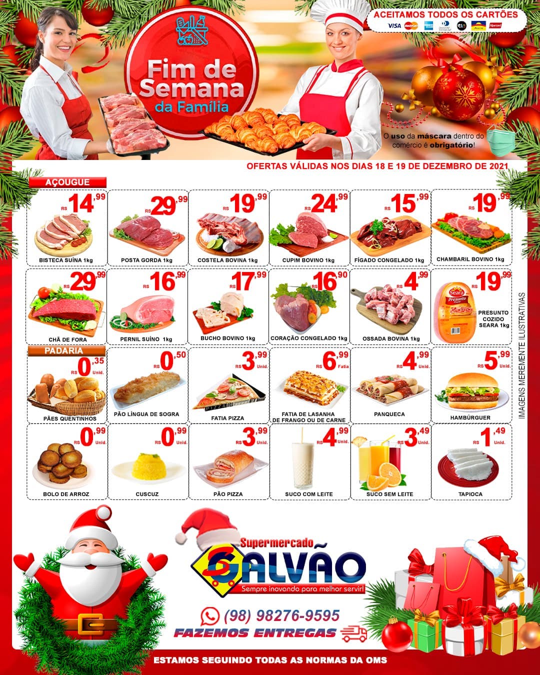 Ofertas da semana em carnes e padaria